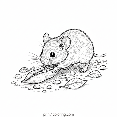 Tiny Explorer's Pea Pod Quest - free printable coloring page