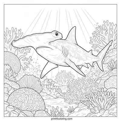 Curious Hammerhead's Reef Wonders