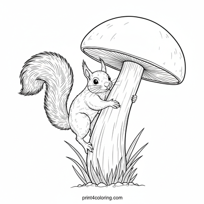 Curious Critter's Giant Discovery - free printable coloring page