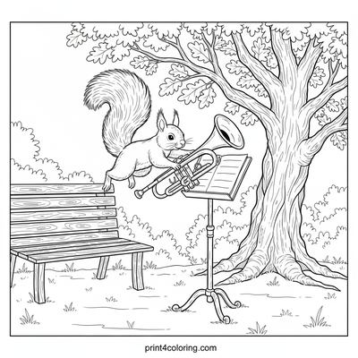 Curious Squirrel's Musical Discovery