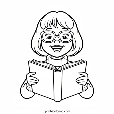 Velma's Storytime Adventure - free printable coloring page