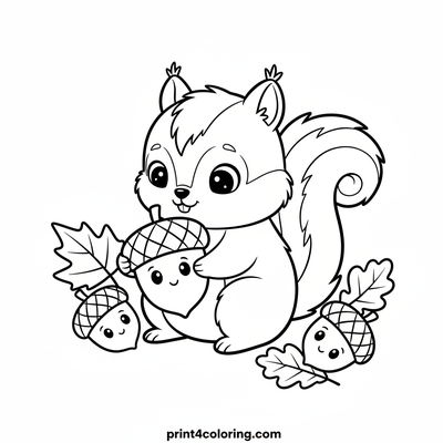 Baby Squirrel's Big Acorn Adventure