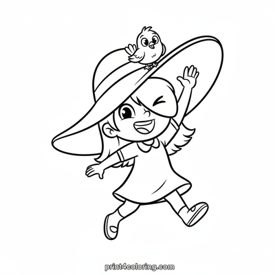 Daphne's Giggle and Her Wobbly Hat