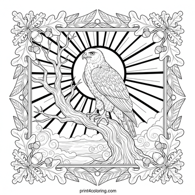 Hawks coloring pages preview