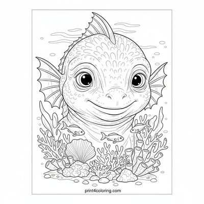 Ocean Guardian's Deep Dive - free printable coloring page