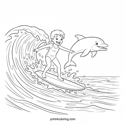 Surf's Up with a Dolphin Pal!