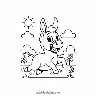 Happy Donkey's Meadow Romp