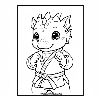 Little Dragon's Karate Stance