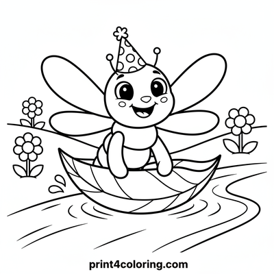 Silly Dragonfly's Leafy River Cruise