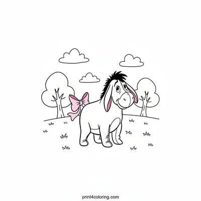 Eeyore's Delightful Pink Bow Day