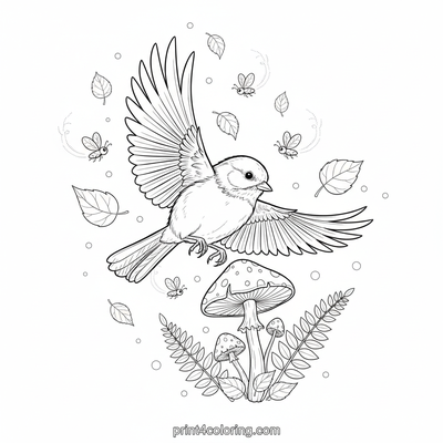 Enchanted Chickadee's Glowing Perch