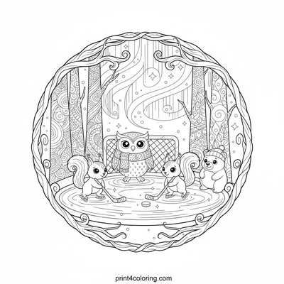 Enchanted Forest Hockey: Aurora Rink Rumble!