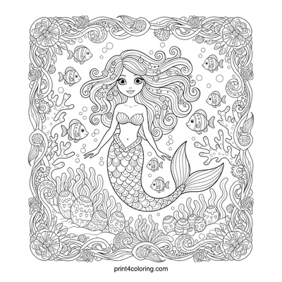 Enchanted Mermaid's Garden: A Shimmering Underwater Dream