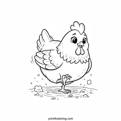 Energetic Hen's Seed Search - free printable coloring page