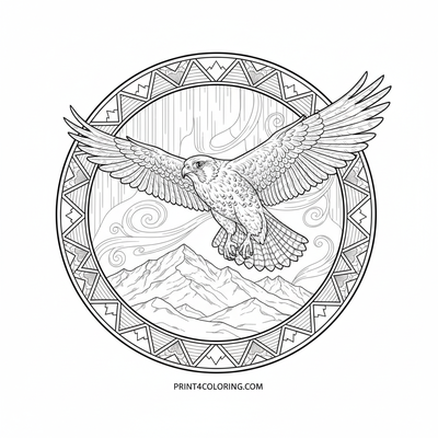 Falcons coloring pages preview