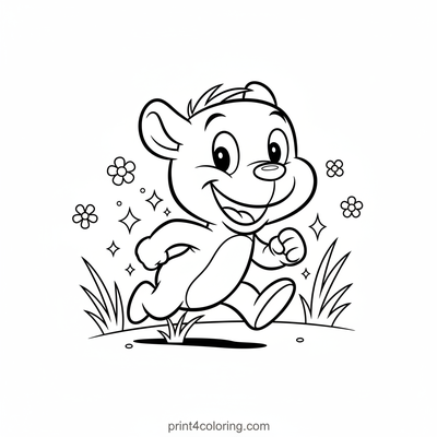Eugene's Zippy Sparkle Dash - free printable coloring page