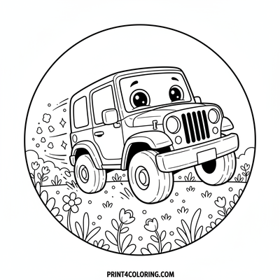 Eugene's Magical Meadow Dash - free printable coloring page