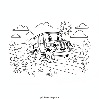 Eugene's Zippy Meadow Sprint - free printable coloring page
