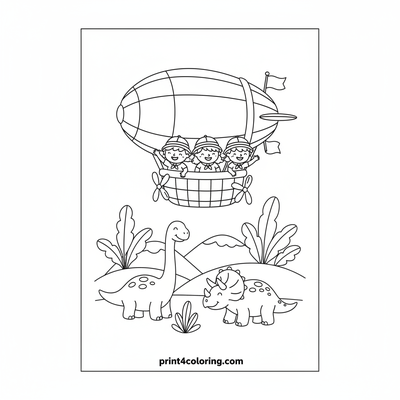 Sky-High Dinosaur Adventure Blimp