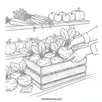 Bountiful Kohlrabi Harvest at the Market