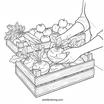 Bountiful Kohlrabi Market Stand