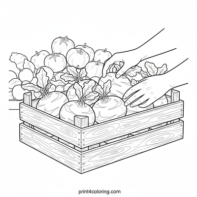 Fresh Kohlrabi Harvest at the Market