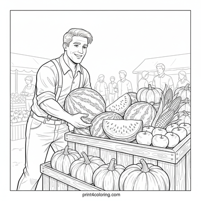 Harvest Day at the Watermelon Market