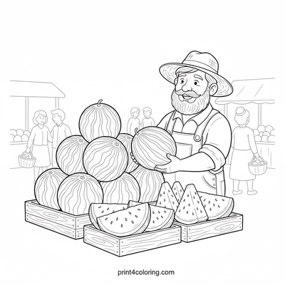 Harvest Happiness: Watermelon Wonders at the Farmer's Market