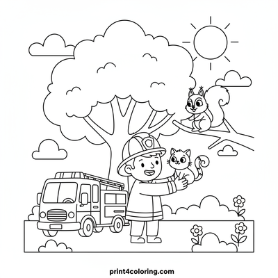 Park Pals: Firefighter Saves a Kitten