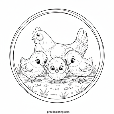 Curious Chick Explorers: A Fluffy Adventure - free printable coloring page