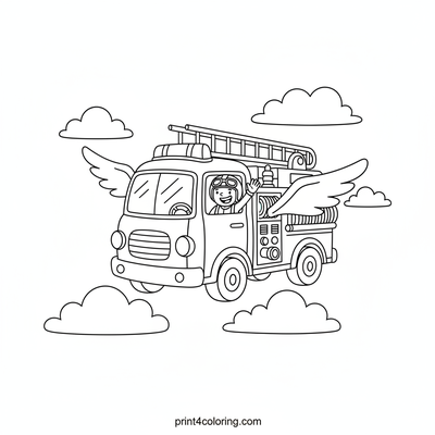 Cloud-Soaring Fire Truck Adventure