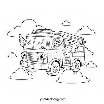 Cloud-Soaring Fire Truck Adventure