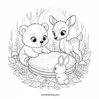 Pancake coloring pages preview