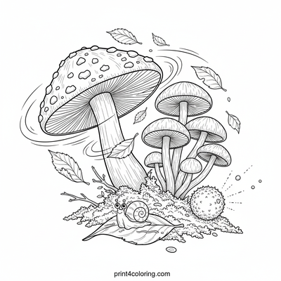 Hidden Wonders of the Forest Floor - free printable coloring page