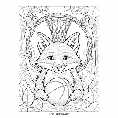 Woodland Wonders: Game Day Prep - free printable coloring page