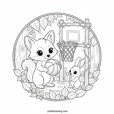 Woodland Hoops: Forest Friends' Game Day Prep