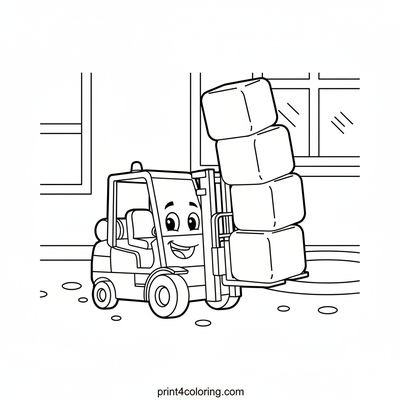 Playroom Pal's Gentle Lift - free printable coloring page