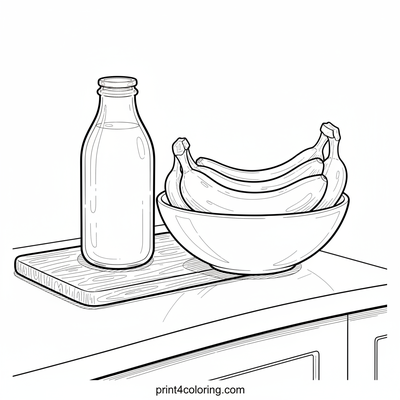 Rustic Banana Bounty Still Life