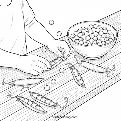 Garden Harvest: Tiny Hands, Fresh Peas