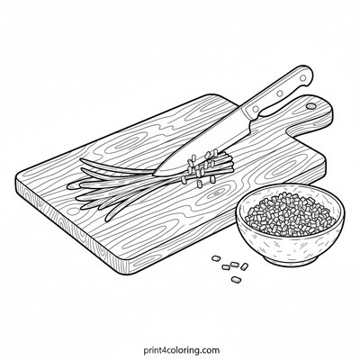 Garden Fresh Chives: Chopping Day - free printable coloring page