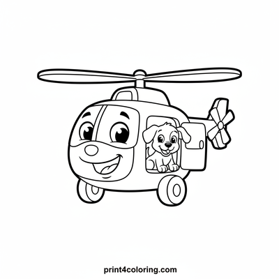 Friendly Helico-Pal: Puppy Rescue Adventure
