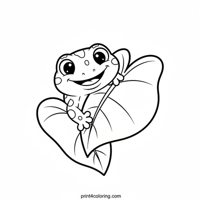 Smiling Gecko's Tropical Hideout - free printable coloring page