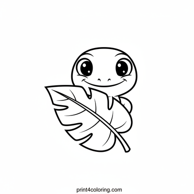 Sweet Gecko's Peek-a-Boo Fun - free printable coloring page