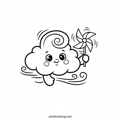 Happy Swirly Cloud's Pinwheel Play
