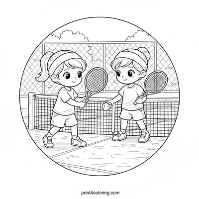 Friendly Rally on the Clay Court