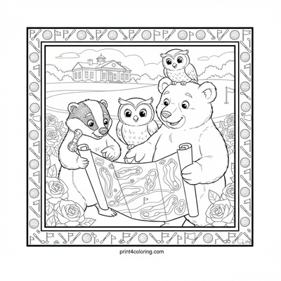 Golf coloring pages preview