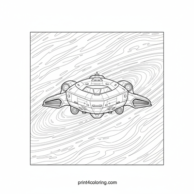 Neptune's Grand Voyage - free printable coloring page