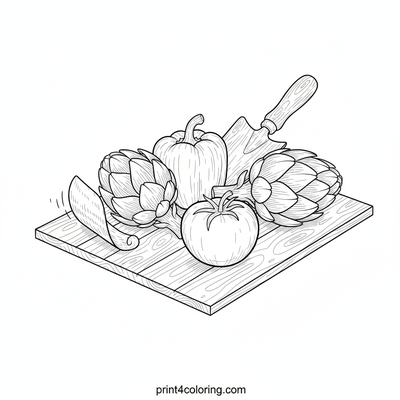 Bountiful Garden Artichoke Still Life