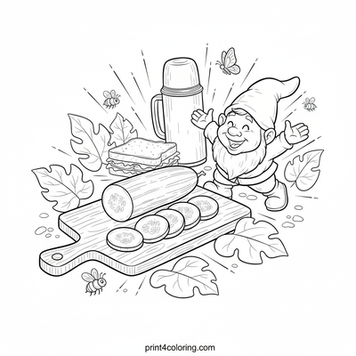 Cucumbers coloring pages preview