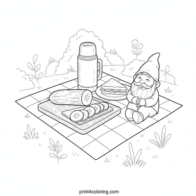 Gnome's Delightful Garden Picnic Prep
